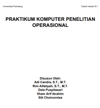 PRAKTIKUM KOMPUTER PENELITIAN

OPERASIONAL