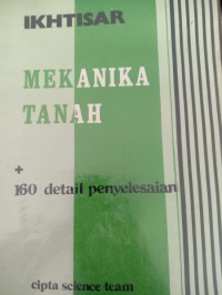 Image of MEKANIKA TANAH  160