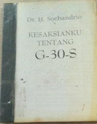 kesaksianku tentang G-30-S