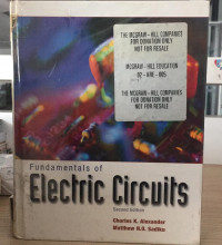 funddalmentals of electric circuits