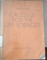 Calculus For The Life Sciences