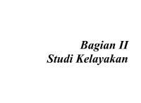 Image of Bagian II
Studi Kelayakan