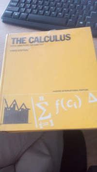 the calculus with anayltic geometry