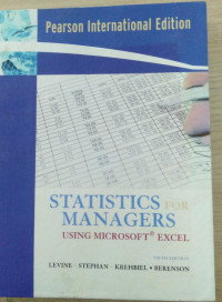 Image of STATISCAL FOR MANAGERS USING MICROSOFT EXSEL