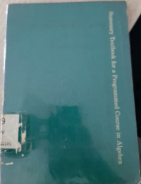 Image of Summary Textbook for a programmed Course in Algebra