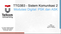 TTG3B3 - Sistem Komunikasi 2, Modulasi Digital: PSK dan ASK