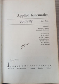 Image of Applied Kinematics