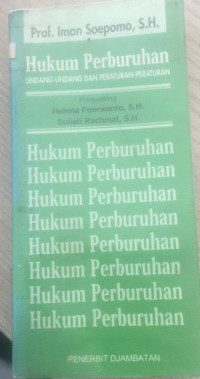 hukum perburuhan undang undang dan peraturan peraturan