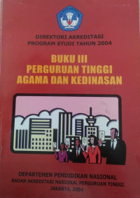 Image of BUKU III PERGURUAN TINGGI AGAMA DAN KEDINASAN
