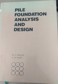 Image of PILE FOUNDATION ANALYSIS AND DESIGN