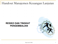 Image of Handout Manajemen Keuangan Lanjutan

RESIKO DAN TINGKAT
PENGEMBALIAN