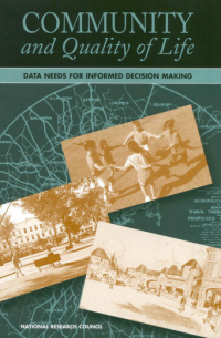 Image of COMMUNITY
and Quality of Life
DATA NEEDS FOR
INFORMED DECISION MAKING