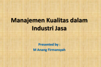 Image of Manajemen Kualitas dalam

Industri Jasa