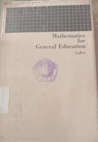 Image of Mathematics for General Education