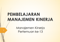 Image of PEMBELAJARAN
MANAJEMEN KINERJA