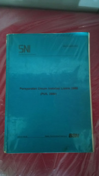 Image of Persyaratan Umum Instalasi Listrik 2000 (PUIL 2000)