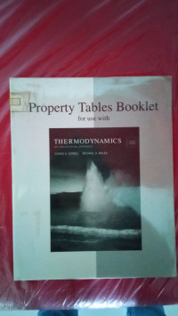 Image of Property tables Booklet For use with Thermodynamics an engineering approach fourth edition