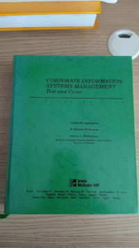 Image of Corporate Information Systems Management text and cases
