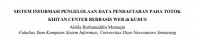 Image of SISTEM INFORMASI PENGELOLAAN DATA PENDAFTARAN PADA TOTOK KHITAN CENTER BERBASIS WEB KUDUS