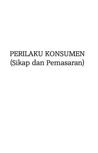 Image of PERILAKU KONSUMEN