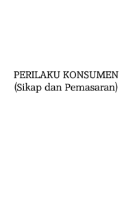 PERILAKU KONSUMEN