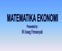 Matematika ekonomi